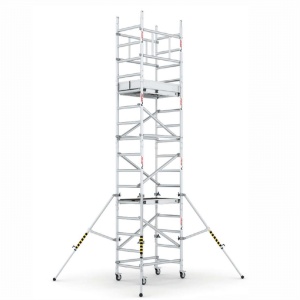 Bisonte ProTUBE Mini 7 Schela mobila profesionala din aluminiu H lucru 6,8 m - Img 2