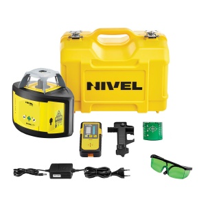 Nivelă laser rotativa verde Nivel System NL500G cu trepied SJJ32 stadie LS35 - Img 3