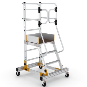 Bisonte Platforma mobila profesionala RD33 din aluminiu, H lucru 3,3m - Img 1