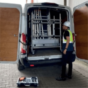 Bisonte ProTUBE Mini 7 Schela mobila profesionala din aluminiu H lucru 6,8 m - Img 3