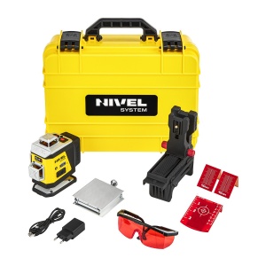 Nivela laser rosu in cruce Nivel System CL4R cu trepied SJJM1EX receptor RD800 - Img 3