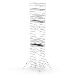 Bisonte ProTUBE L12 Schela mobila profesionala din aluminiu H lucru 12,5m - Img 1