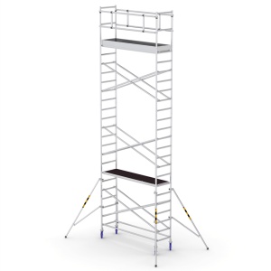Bisonte ProTUBE S8 Schela mobila profesionala din aluminiu H lucru 8,3m - Img 1