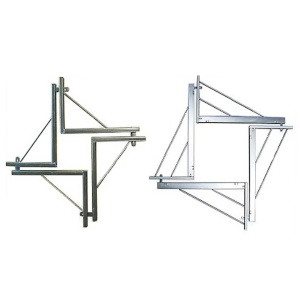 Cravate reglabile pentru stâlpi 15-45 4 buc set - Img 2