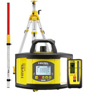 Nivela laser rotativa Nivel System NL540 Digital stadie LS24 trepied SJJ32 - Img 1