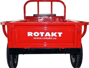 Remorca motocultor Rotakt REM400-1, capacitate 400 kg, basculabila - Img 4