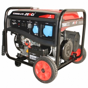 Generator de curent SENCI SC9000E-LITE putere maxima 7,5 KW 230V pornire electrica si roti - Img 1