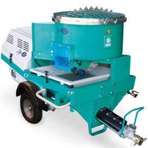 Pompa pentru tencuiala traditionala monofazata Imer Step 120 cu malaxor si tractabila