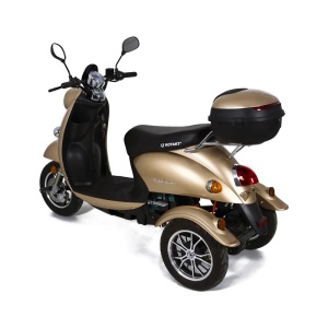 Triciclu Electric Rotakt Explorer Motor 1000W Viteză 25 km/h Autonomie 45 km Baterie plumb-acid 60V 20Ah Greutate maximă 251kg, Fără permis - Img 5