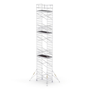 Bisonte ProTUBE L14 Schela mobila profesionala din aluminiu H lucru 13,8m - Img 1