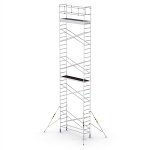Bisonte ProTUBE S10 Schela mobila profesionala din aluminiu H lucru 10,4m - Img 1