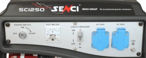 Generator de curent SENCI SC1250E-LITE putere maxima 1,0 kW 230V pornire electrica - Img 2