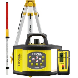 Nivela laser rotativa Nivel System NL520G Digital stadie LS24 trepied SJJ1 - Img 1