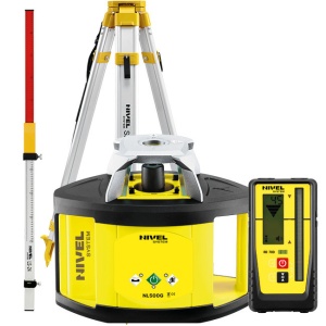 Nivelă laser rotativa verde Nivel System NL500G Digital trepied SJJ1 stadie LS24 - Img 1