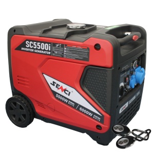 Generator inverter SENCI SC5500iE putere maxima 6.0 kW 230V pornire electrica insonorizat - Img 1