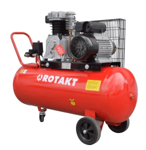 Compresor Cu Piston Rotakt ROCP‑100‑10, Putere 2.2 kW, Presiune 8 bar, Debit 250 l/min, Capacitate 100