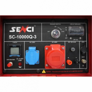 Generator trifazat insonorizat SENCI SC10000Q-3 ATS putere maxima 8 kW 400V motor Diesel ATS inclus - Img 3