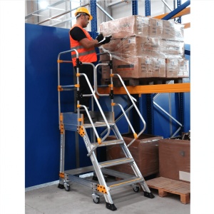 Bisonte Platform EP4 Platforma mobila profesionala din aluminiu, H lucru 3,05m - Img 2