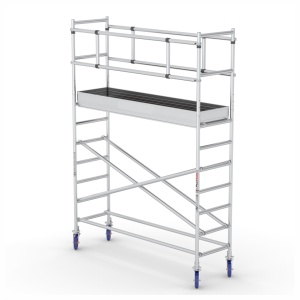 Bisonte ProTUBE S4 Schela mobila profesionala din aluminiu H lucru 4,1m - Img 1