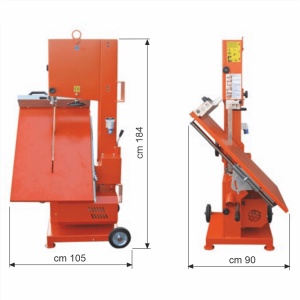Bisonte TSC505 Masina de taiat BCA / Caramida, 1,4 kW/230V, Hmax. taiere 500 mm, avans controlat - Img 3