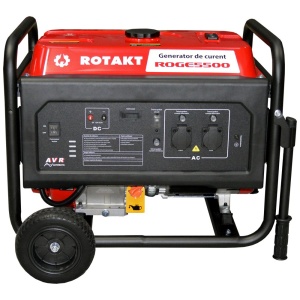 Generator De Curent Rotakt ROGE5500, 5.5 KW, AVR, voltmetru, Ieșire 12V, Autonomie 7 ore - Img 4
