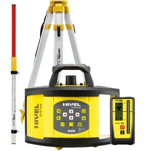 Nivela laser rotativa Nivel System NL520 Digital stadie LS24 trepied SJJ1 - Img 1