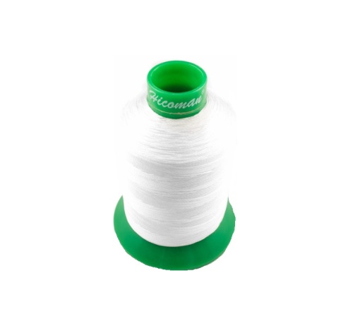 Ata de cusut Dyneema 0.4 mm grosime, culoare alb 3000 ml, Hicoman