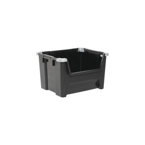 Cutie plastic stivuibilă 590x490x370 mm negru