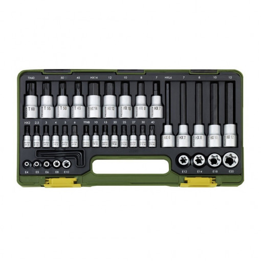 Proxxon 23290 - Trusa chei tubulare TORX si IMBUS, 1/4" si 1/2",