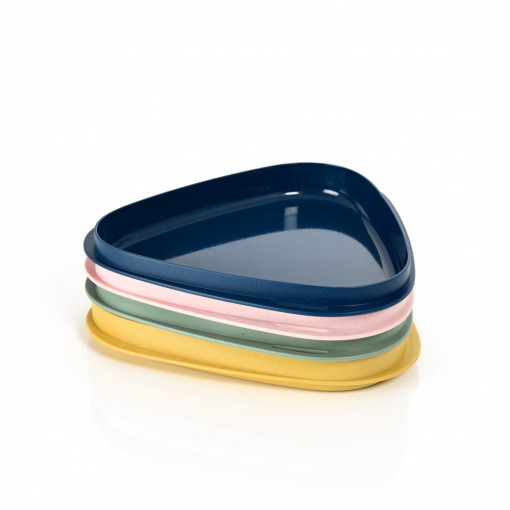 Set farfurii stivuibile StackPlate Kit BIO, 4 persoane, LIGHT MY FIRE
