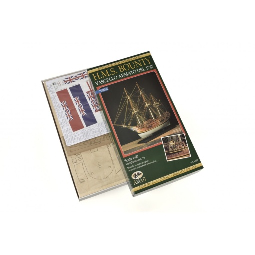 H.M.S. Bounty - Royal Navy 1787, Navomodel Amati, Scala 1:60, Lungime 76 cm