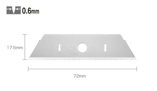 SKB-2S/10B Set 10 lame inox pentru cutter de siguranta SK-12 , Olfa