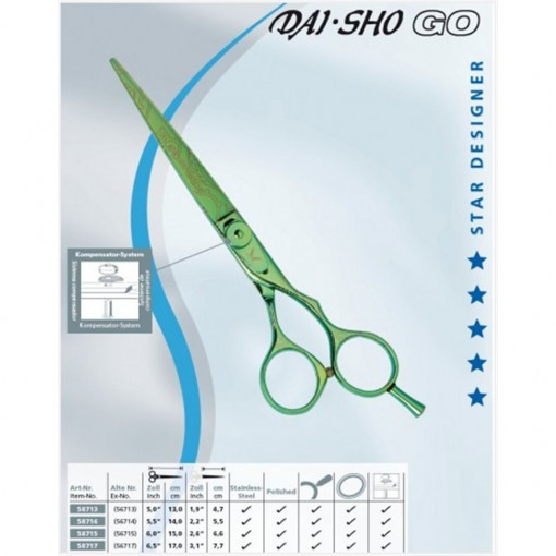 55871 Foarfeca pentru par, Dai-Sho Go, Kretzer