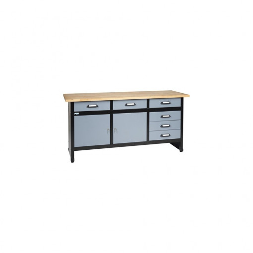 Banc de lucru 1700mm, cu 2 uși și 6 sertare