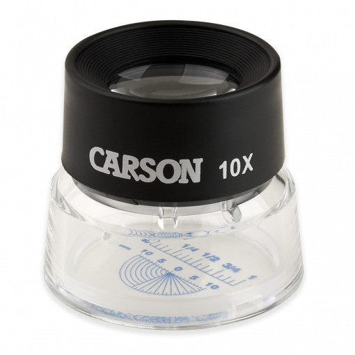 Lupa de focalizare LumiLoupe, putere 10x cu lentile duble cu reticul Snap-On CARSON