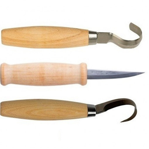 Set cutite sculptura tip carlig, drept, Morakniv