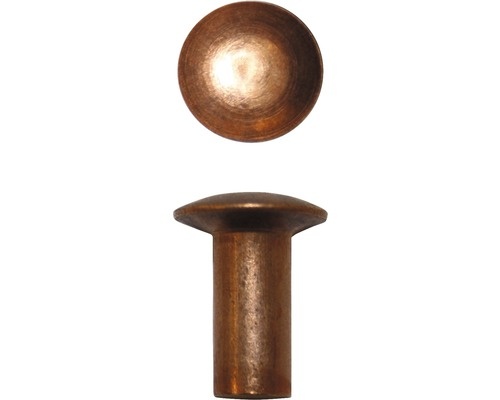 Set nituri cupru cu cap semibombat, diverse marimi -50 buc