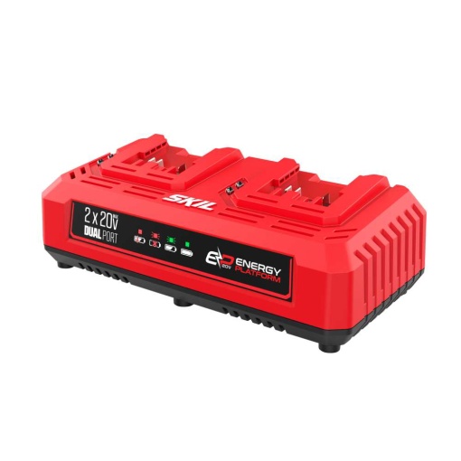 SKIL 3128 AA, Incarcator dual 20V Max, 2.4A, pentru acumulatorii SKIL PWRCORE 20