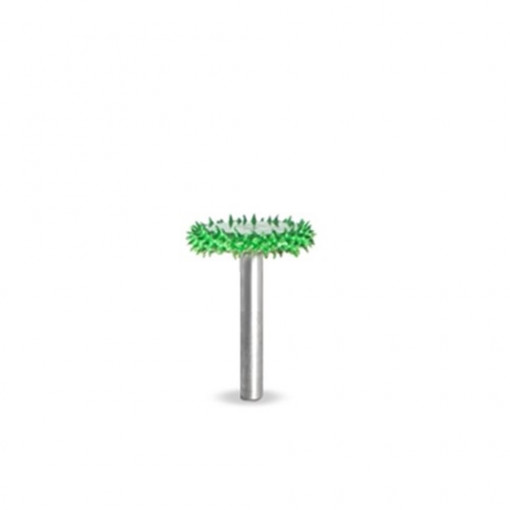 Biax sculptura lemn SABURR - Cap 5/8" forma disc aspru