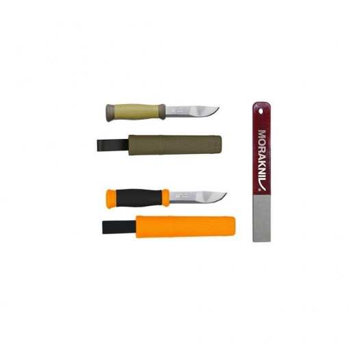 CBS 115 Set 2 cutite Morakniv 2000 bushcraft si diamant