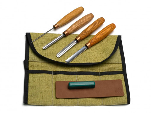 SC02 Set dalti drepte pentru sculptura in lemn, BeaverCraft