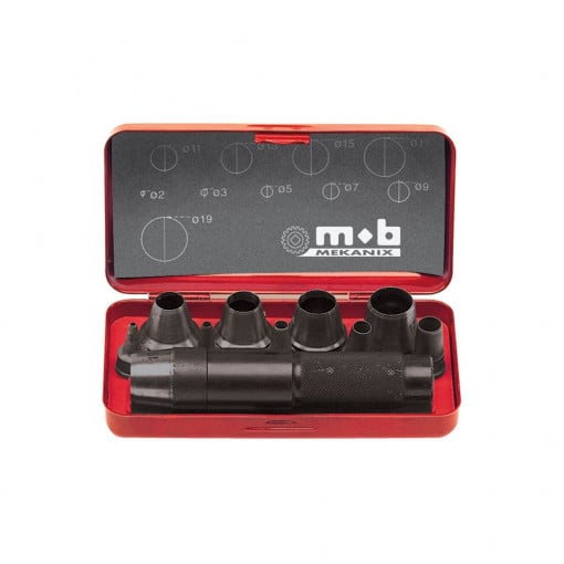 Set 10 preducele profesionale pentru piele/cauciuc dimensiune ˜ 2 - 20 mm