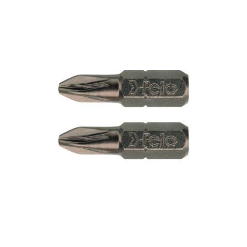 Set 2 biti Industrial profil Pozidrive, Felo, C6.3, PZ1, 25mm