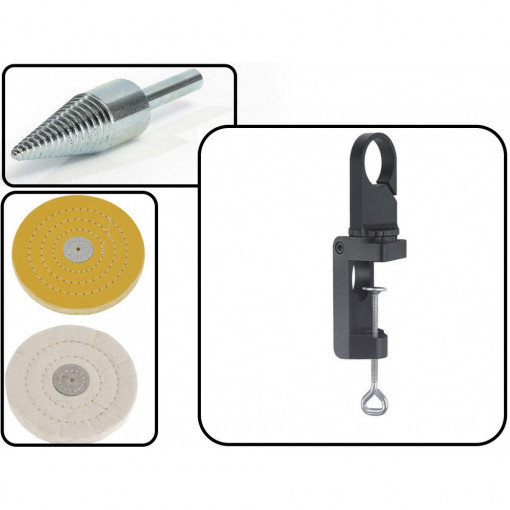 Set Adaptor conic + Discuri slefuire + Suport de prindere 4802