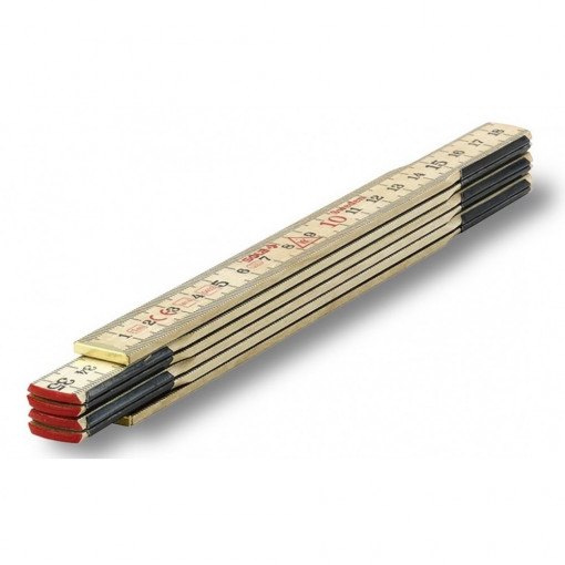 Metru pliabil lemn H 1/6, 1 m, SOLA
