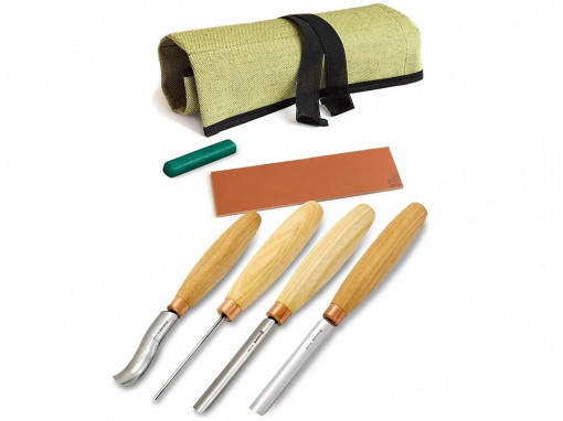 SC01 Set dalti in forma de U, de sculptura in lemn, BeaverCraft
