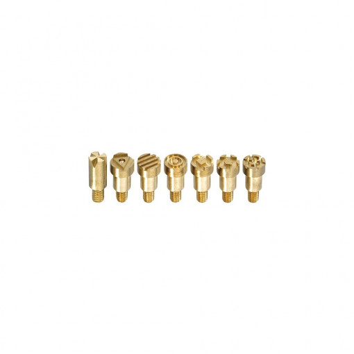 Set varfuri tip stampila pentru aparatul de pirogravura CFH, 7 piese