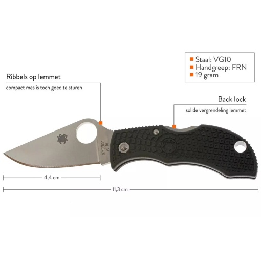 Briceag Manbug™ FRN Black, Spyderco