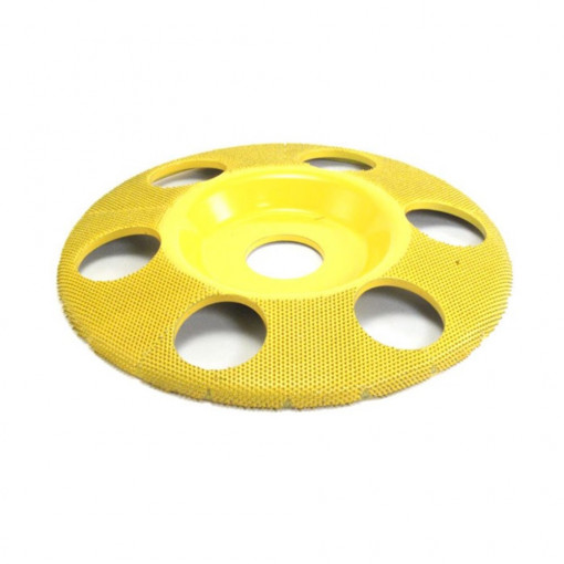 Disc sculptura lemn SABURR - 5" PLAT CU GAURI VENTILARE.