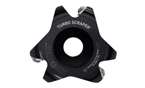 Disc sculptura, razuire si finisare in lemn TURBO Scraper Arbortech,